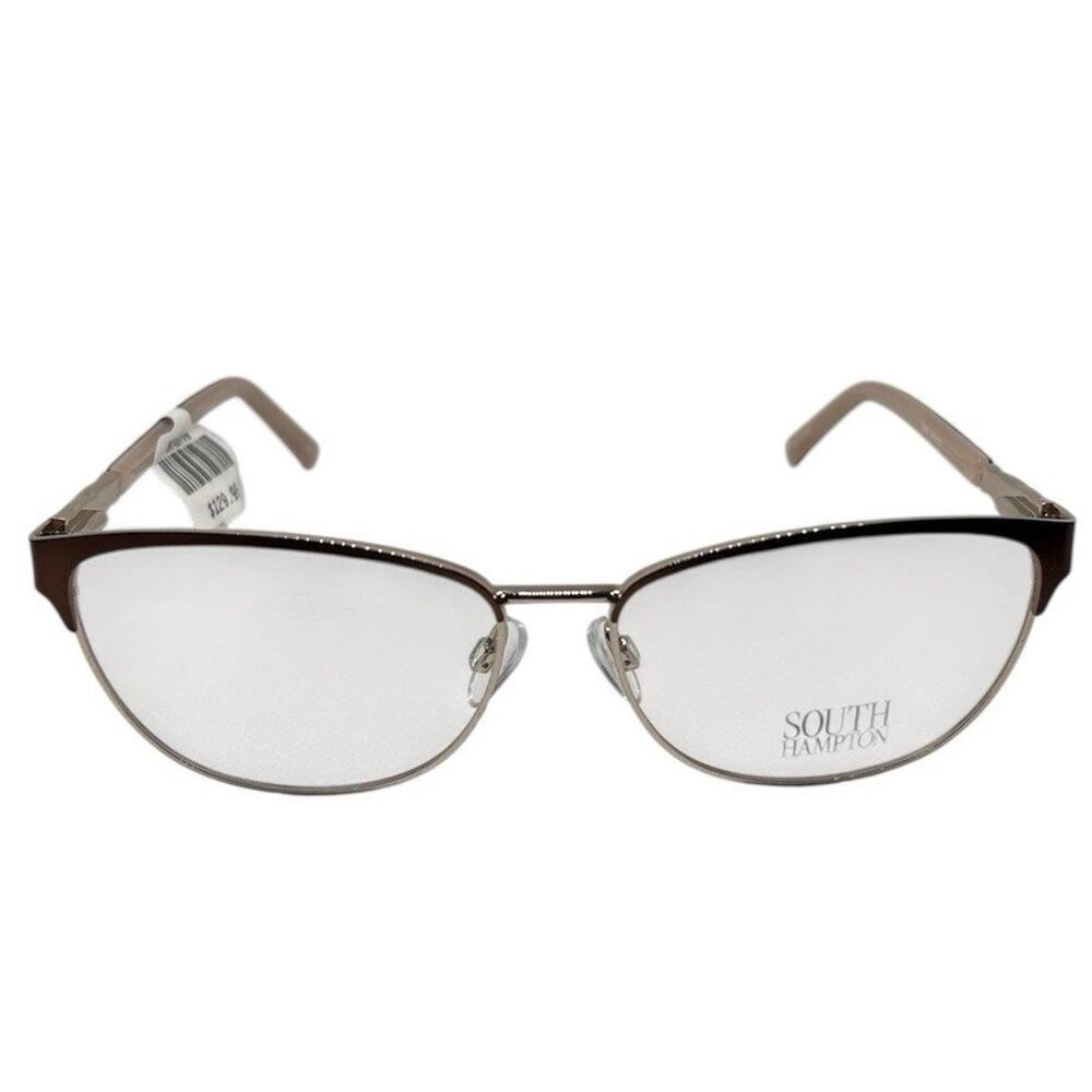 SOUTH HAMPTON SH9001 BROWN GOLD AUTHENTIC DESIGNER EYEGLASSES FRAMES 55-15-140